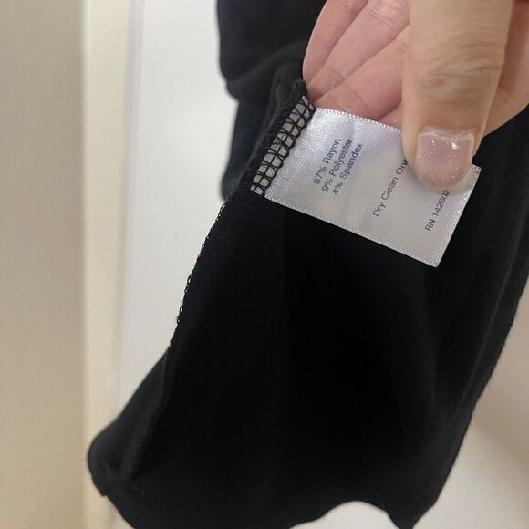 Sail to Sable black long sleeve knit dress gold button detail size XS - Picture 3 of 5